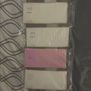4 Whole packs of Chanel authentic, new, 3 different scents